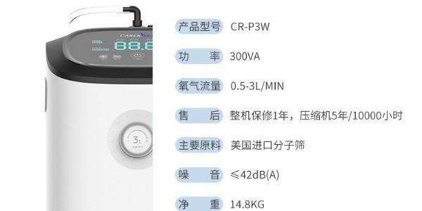 制氧機3L和5L有什么區別